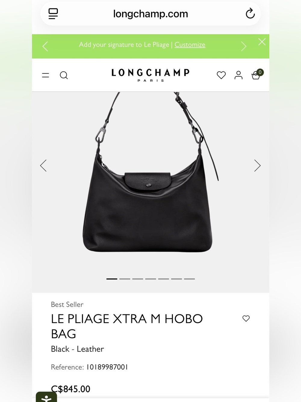 Longchamp Le Pliage Xtra M Hobo bag